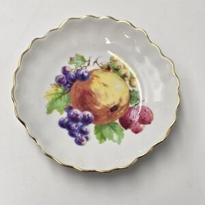 Winterling Bavaria Porcelain Trinket Dish Gold Rim 4.5" Round